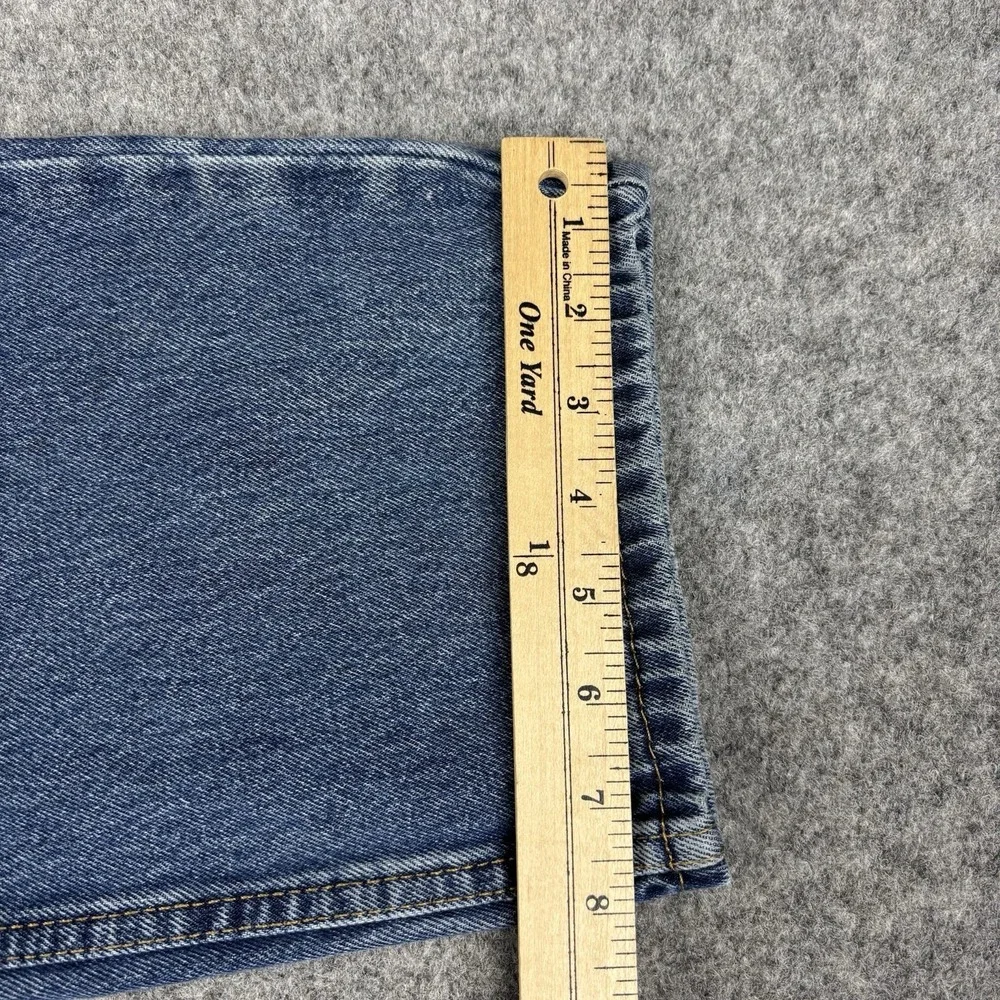 Levi's 505 Jeans Mens 34x34 Straight Leg Medium Wash Work Painters Blue Denim